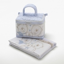 Necessaire luxo com 3 fraldas de ombro